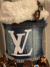 Load image into Gallery viewer, Denim Vest LV Style Blue
