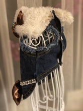 Load image into Gallery viewer, Denim Vest LV Style Blue

