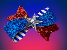 Load image into Gallery viewer, US Flag Hair Bow
