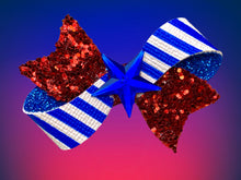 Load image into Gallery viewer, US Flag Hair Bow
